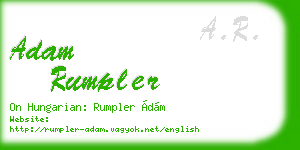 adam rumpler business card