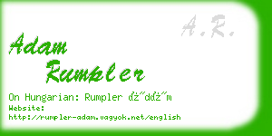 adam rumpler business card